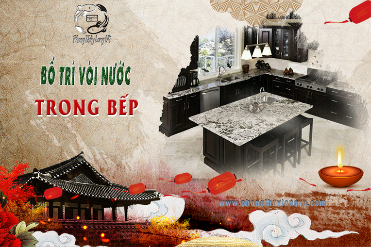 Bố trí vòi nước trong bếp