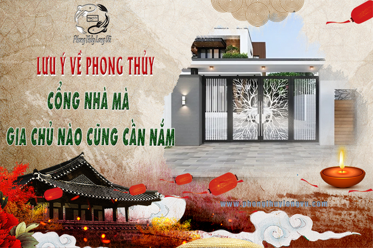 Lưu ý về phong thủy cổng nhà