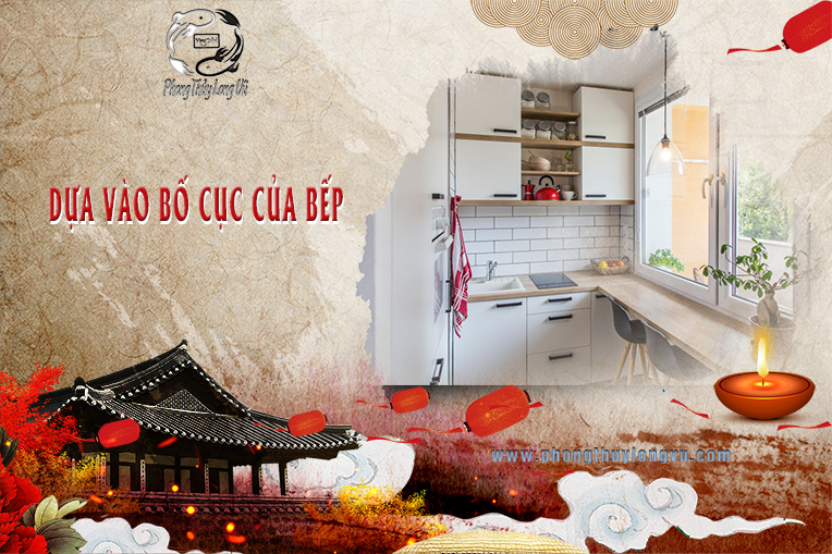 Dựa vào bố cục của bếp