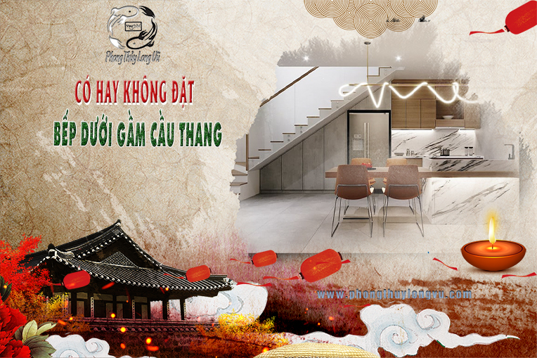 Có hay không đặt bếp dưới gầm cầu thang