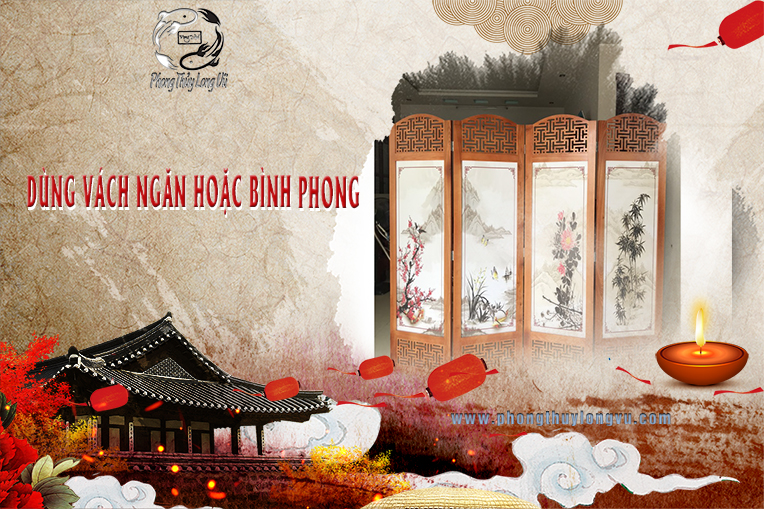 Dùng Vách Ngăn Hoặc Bình Phong