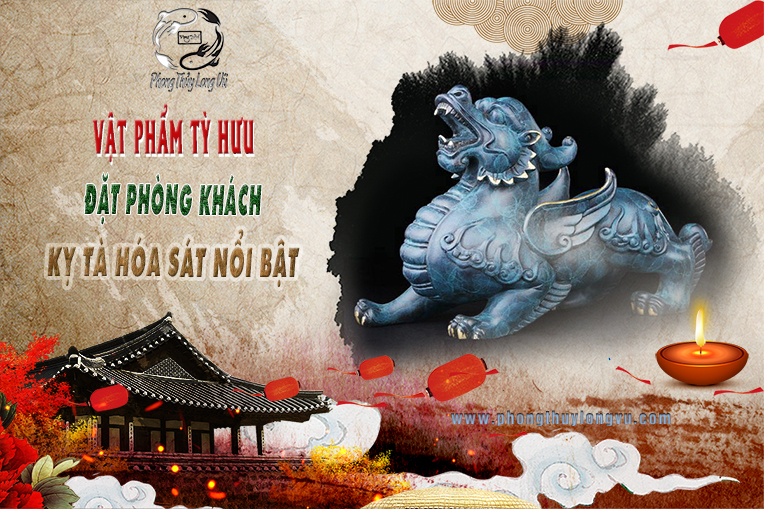 Vật Phẩm Tỳ Hưu Đặt Phòng Khách Kỵ Tà